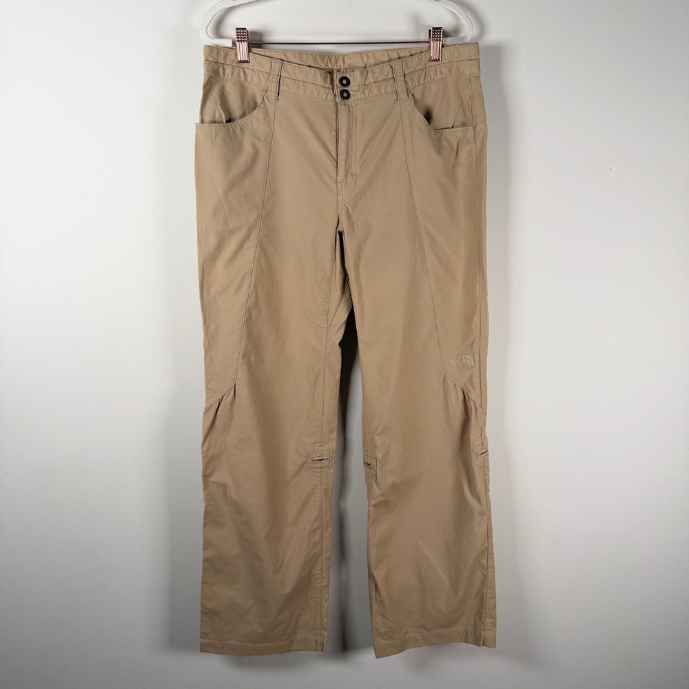 The North Face Womens 12 Khaki Convertible Roll Up Hiking Pants 31" Inseam